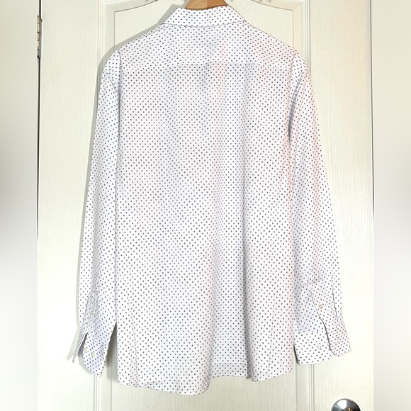 Perry Ellis Portfolio Performance Tech Dress Shirt Modern Fit 17.5 Gorpcore Lite - Picture 5 of 15